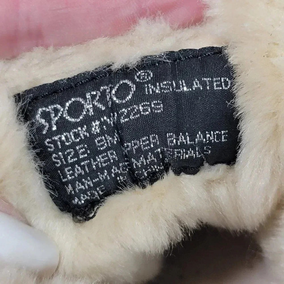 SPORTO‎ Womens 9 Beige Waterproof Insulated Faux Fur Winter Boots Heeled Stylish - Picture 10 of 13